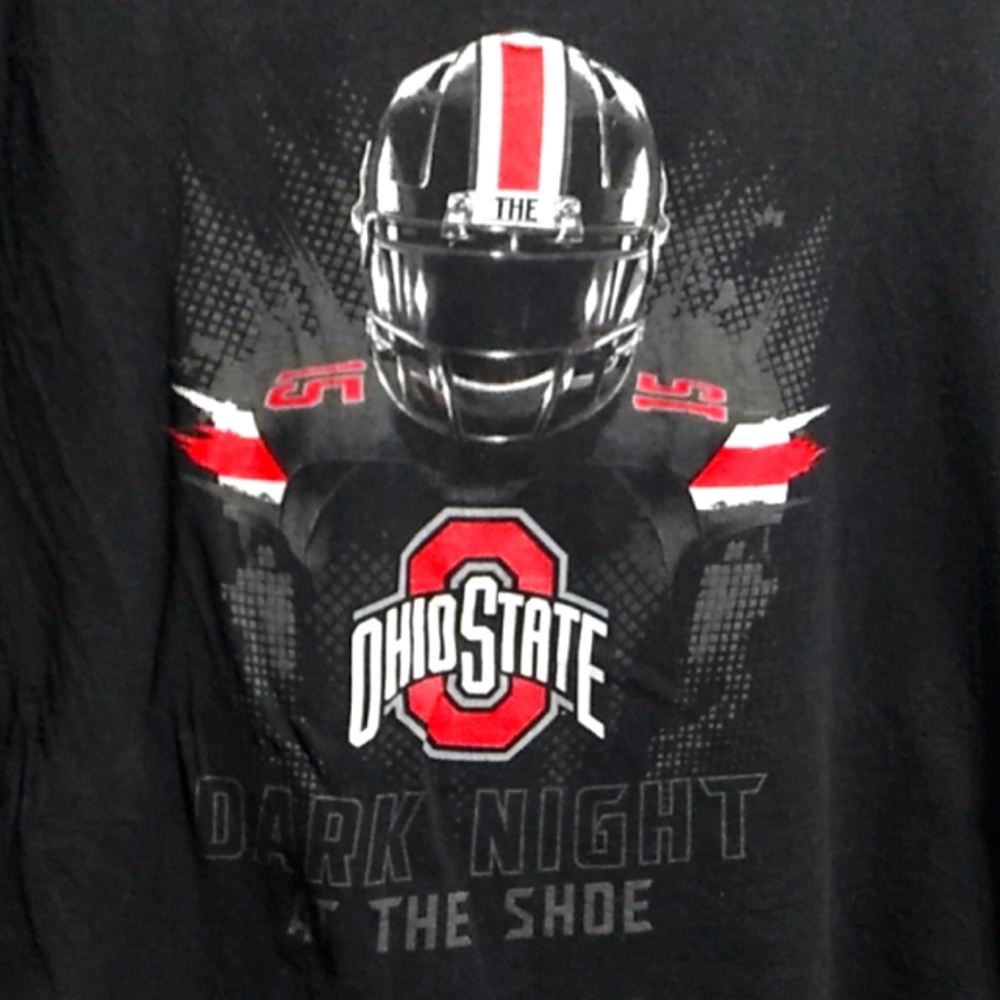 (C-67) SALE! HTF! Ohio State Dark Night At The Shoe Shirt No Size Tags - Picture 2 of 5